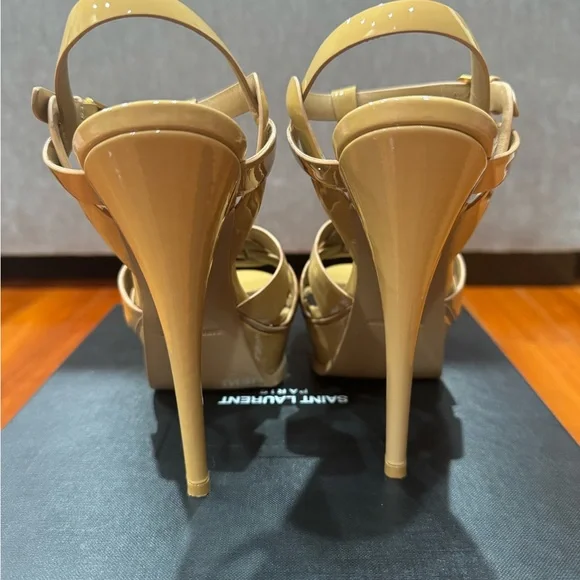 Ysl tribute 105 patent darker nude sandals - Picture 2 of 4